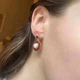 Burgundy Fouquet Earrings