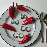 Silver Bowery Earrings