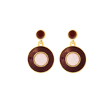 Burgundy Fouquet Earrings